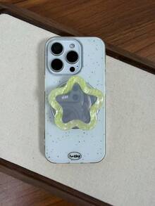 Star-Shaped Mirror Magnetic Phone Holder, With Magnetic Ring, Multifunctional Desktop Stand, Slouchy Portable Bracket - Multicolor - View 12
