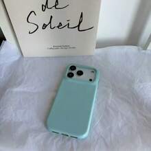 【韓国 オシャレ人気】チェーン付き高級レストランスマホケース 韓国かわいい新デザインのスマホiphone17ケーススマホケース かわいい iPhone16ケース、耐衝撃性、iPhone17Proケース16 Pro Max/15 Pro/14/13に適合ストラップ  あいふぉんケース　17  ドーパミンカラー - ブルー - チェックする 1