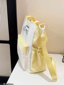 Cute & Stylish Large Capacity Crossbody Bag, Suitable For Commuting, Students, Daily Use Shoulder Tote Bag - Multicolor - View 8