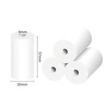 4pcs Instant Camera White Thermal Paper, Colorful Thermal Printing Paper 57*30 For Instant Camera, Mistake Corrector Machine, Continuous Printing Paper Without Adhesive - View 6
