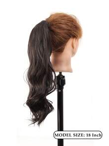 1pc Women's Long Wavy Curly Wig, Voluminous And Full, Natural Low Ponytail, Suitable For Daily Wear And Gatherings - Multicolor - View 7