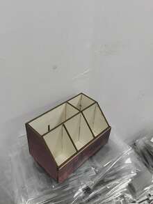 1個 5格木製咖啡吧收納盒，復古農舍風檯面收納架，適用於咖啡膠囊、杯子、湯匙與配件，農舍風廚房咖啡站裝飾 - 彩色 - 查看 10