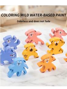 Wooden Puppy Stacking Blocks, Kids Educational Balance Stacking Toy, Cultivate Hands-On Skill & Balance Ability - Multicolor - View 9