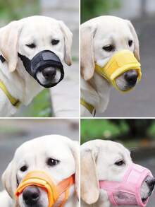 Adjustable Breathable Mesh Dog Muzzle - Anti-Barking And Biting, Comfortable Fit, Small To Large Dogs, Prevents Overeating And Barking, Durable Pet Muzzle - Multicolor - View 7