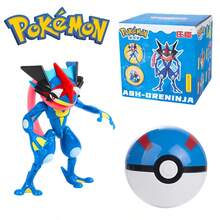 pokemon 灰斑忍者寶可夢可變形大球模型，動態風格動作玩具，水屬性+惡屬性動漫收藏品，互動式可變形模型，塑膠公仔，適合粉絲與收藏家的完美禮物，酷炫桌面擺飾 - 彩色 - 查看 8