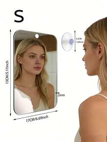 1 Cuộn Giấy Dán Gương Tự Dính - Chống vỡ, Có thể giặt, Thích hợp cho kính, gạch, tủ và các bề mặt nhẵn - Phong cách trang trí hiện đại, Có thể dùng để trang trí nhà cửa sáng tạo, Trang trí tường gương có lớp keo dính, Miếng dán tường, Gương mềm, Giấy dán tường tự dính, Gương toàn thân cho ký túc xá, sàn và tường, Trang trí phim phản chiếu, Thích hợp cho kính/gạch/ký túc xá/quán bar/KTV/phòng ngủ/Ngày lễ tình nhân/Ngày của Mẹ/Tiệc lễ - Một cỡ - Xem 21