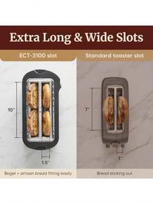 Toaster - Negroyaceroinoxidable - View 5