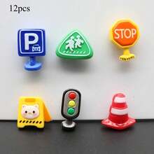 3/6/12 buah Magnet Kulkas Mini Lucu Bertema Rambu Lalu Lintas, Stiker Kulkas Lucu, Cocok untuk Dekorasi Dapur, Dekorasi Ruangan, dan Dekorasi Kantor, Aksesoris Meja - beraneka warna - View 16