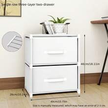 Wardrobe Storage, Autumn Decorative Home Furnishings. Multi-Functional, Medium-Sized Optional, Cube Storage Cabinet With Drawers, Dustproof Wardrobe, Shelves, Shoe Rack, Shoe Cabinet, Freestanding Display Rack, Free Assembly - Multicolor - View 4