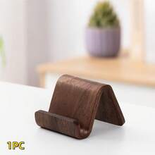 2 loại giá đỡ điện thoại gỗ óc chó đen thanh lịch, nhỏ gọn và linh hoạt, giá đỡ để bàn di động, phù hợp cho văn phòng và phòng khách - Hình chữ nhật - Xem 5