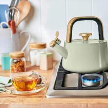 1.8L Ceramic Non-Stick Stovetop Tea Kettle, Sage Green - View 10