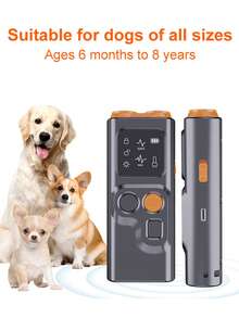 New Ultrasonic Dual-Head Dog Repeller, Portable Dog Trainer, Anti-Barking Device, With 2 Different Ultrasonic Modes, High-Power LED Flashing Light, Suitable For Various Dog Breeds, Effectively Stimulates Dog's Hearing To Make Them Feel Afraid - Multicolor - View 10