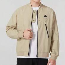 Adidas Jaket olahraga kasual pria TH BOM WV JKT - Khaki - View 4