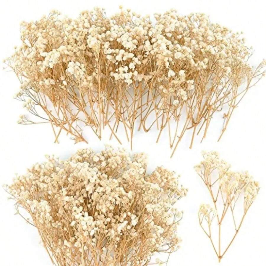 25/50/100/300/Pcs 人造迷你星形亮片 - 用於樹脂模具藝術和手工藝品、髮飾、婚禮花環、桌花、家居裝飾等 - 牛奶白5 - 查看 1