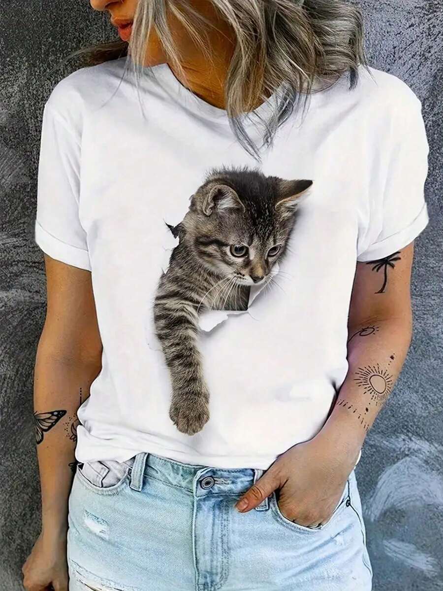 Women T-Shirts - 白色的 - 查看 1