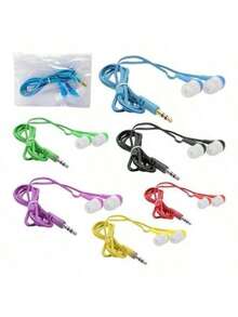 Kit 10 Fone de Ouvido com Fio Colorido Stereo Headphone - 0 - Visão 5
