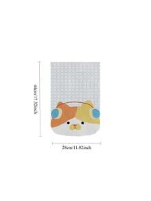 Cute Cat Flag Style Nursery Door Curtain - Comes With Telescopic Rod For Easy Installation - Suitable For Nursery Doors, Closets Or Windows - Adds Dreamy Charm While Providing Slight Shading And Privacy - Also Perfect For Children's Playrooms Or As A Baby Gift - Multicolor - View 7