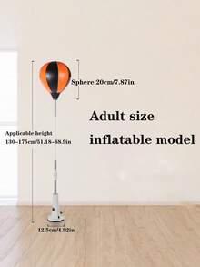 1PC Adjustable Boxing Punching Bag, Sturdy Frame, Powerful Suction Cup And Orange-Black Design - Indoor Agility Training Punching Bag, Boxing Ball, Reflex Training Aid, Dynamic Workout Equipment, Durable Structure - Multicolor - View 14