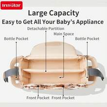 Essential Waterproof Storage Bag For Mom's Diapers, Children's Car Bag, Large Capacity Stroller Accessory, Easy To Clean, For Outdoor Travel. - Halloween - View 8