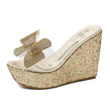Women Platforms & Wedge Sandals - Gold - View 6