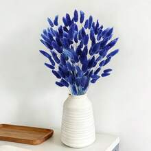 60/120/180/240 piezas Ramos de Flores Artificiales de Estilo Bohemio Coloridos, Adecuados para Decoración del Hogar, Decoraciones de Boda, Festivales de Primavera, Ramadán, Pascua, Día de la Madre y Regalos del Día de San Valentín - azul real - Ver 6