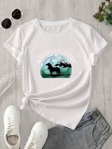 Halloween Graphic T-Shirt - White - View 1