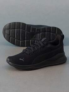 Puma Giày thể thao Anzarun Lite, Giày thể thao nhẹ, giảm xóc dành cho nam và nữ, Thể dục hàng ngày và chạy bộ, 371128-01 - màu đen - Xem 2