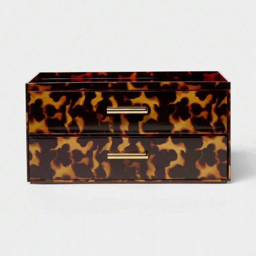 Leopard Print Stacking Drawers - 1 - View 1