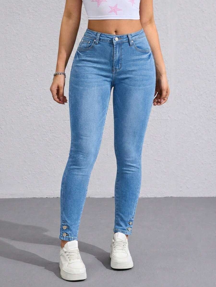Los Skinny Jeans Perfectos: Cómo Elegir el Ajuste y el Estilo Ideal - Celeste H2VA12 - Ver 1