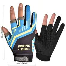 3-Finger Fishing Gloves, Breathable Anti-Slip Outdoor Sports Gloves For Fly Fishing, Sea Fishing, Delivery, Writing - Letter Fishing Gloves - View 7