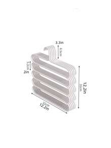 Stendibiancheria in plastica a 5 ripiani, organizer pratico per la casa. Perfetto per organizzare pantaloni, sciarpe, cravatte, jeans, gonne, stivali e capi lunghi. Ideale per l'uso in camera da letto, design minimalista, adatto all'uso quotidiano estivo e invernale delle donne, essenziale per il dormitorio universitario, scaffale per l'armadio, biancheria intima da donna, perizomi da donna, accessori per la camera da letto, stoccaggio in bagno - Multicolore - Visualizzare 4
