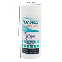 50pcs 6-In-1 Pool & Hot Tub Test Strips - Rapid Testing For PH, Chlorine, Total Alkalinity, Blue/Purple Acid And Total Hardness | With Dropper Cap Color-Coded Results | Accurate Chemical Analysis For Above-Ground Pools And Hot Tubs - Canned - View 7