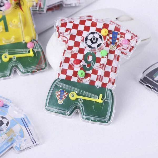 10pcs Permainan Labirin Sepak Bola, Permainan Labirin Jersey Sepak Bola, Suvenir Pesta, Perlengkapan Pesta Liburan, Perlengkapan Pesta Ulang Tahun, Warna Acak