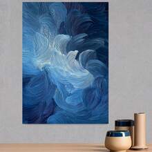 1 Pieza de Pintura al Óleo Abstracta Hecha a Mano sobre Lienzo - Pinceladas Gruesas y Texturizadas, Ideal para Decoración del Hogar, Textura Abstracta Moderna con Capas Dinámicas, Obra de Arte Única para Decoración de Oficina o Hogar - Enmarcado - Ver 3