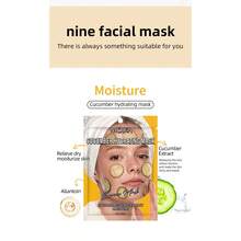 9pcs Hydrating & Moisturizing Fruit Face Mask Set, Includes Cucumber Hydrating, Strawberry Soothing, Rose Repairing, Watermelon Brightening, Kiwi Antioxidant, Apple Firming, Lemon VC Spot Fading, Honey Moisturizing, 25ml/Pc - Multicolored - View 4