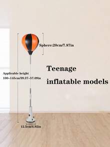 1PC Adjustable Boxing Punching Bag, Sturdy Frame, Powerful Suction Cup And Orange-Black Design - Indoor Agility Training Punching Bag, Boxing Ball, Reflex Training Aid, Dynamic Workout Equipment, Durable Structure - Multicolor - View 13