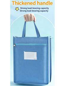 New Tote Bag, High Cost-Performance Minimalist Multi-Color File Holder, Tutoring Bag, Desktop Storage Textbook & Test Paper Folder, Unisex Office Storage Bag - Tote Bag - View 6