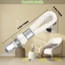 2/5 Pcs Hanging Tea Towel Clips, Metal Kitchen Towel Clips With Hanging Loop, Cloth Hook Clips, Suitable For Home Kitchen Bathroom Cabinet, Can Be Used As Hangers - Multicolor - View 5