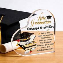 1pc Acrylic Graduation Decor, Inspiring Desktop Ornament, University/High School Graduation Gift For Men & Women, Office Desk Decoration, Graduation Ceremony Party Favor, Commemorative Collectible, 2026 Graduation Gift Office Desk Desk OfficeSupplies - 1PC - View 1