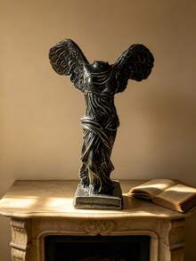 1 Stück Siegesgöttin Statue Heim Dekoration Skulptur Kunstwerk, geeignet für Wohnzimmer, Schlafzimmer, Büro Schreibtisch Präsentation, klassische mythologische Figur Tisch Ornament - A - Übersicht 2