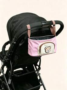 1pc Large Capacity Multifunctional Portable Stroller Organizer Bag, Hanging Storage Bag For Stroller, Baby Stroller Storage Bag, Fashionable Mommy Bag For Baby Care, Mother's Travel Organizer Bag, Multifunctional Stroller Hanging Bag - Multicolor - View 12