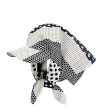 Casual Vacation Polka Dot Sun Protection Headscarf Hat - A - View 2