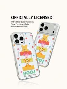 Miniso Disney聯名小熊維尼系列手機殼，輕巧防滑防摔，適合夏季卡通動漫風，適用iPhone17 17Air 17pro 17promax11 12 13 15 16pro 16promax 14Plus 15Plus 16Plus 15pro 16promaxXR，附盒裝，適合送給親友的節日禮物 - 無色 - 查看 6