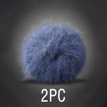 2 Packs Long Hair Mohair Chunky Yarn Balls - Soft Skin-Friendly Faux Fur Thread, Handmade DIY Wool Yarn, Sweater Crochet & Knitting - Ball Of Yarn - View 16