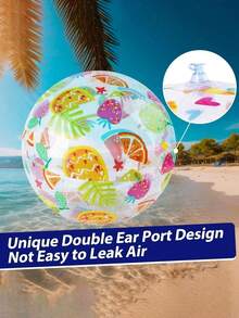 5pcs 20 Inch Inflatable Beach Balls, Large Durable Pool Toys, Perfect For Beach Party, Swimming, Outdoor Activity Decoration And More - Multicolor - View 7