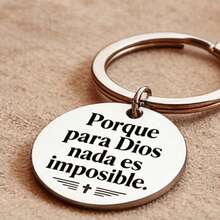 1pc Spanish Inspired Keychain, Religious Quote, Believer Gift, Perfect Gift, With Ring Clip Accessory, Suitable For Men And Women - D - View 8