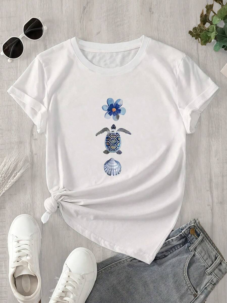 Halloween Graphic T-Shirt - White - View 1