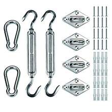 Shade Sail Hardware Kit For Rectangle Heavy Duty Sun Shade Sail Installation 8 Inch Stainless Steel For Deck Garden Lawn Patio - Silver - View 7