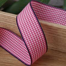 Plaid Striped Ribbon DIY Material Bow Gift Box Packaging Straw Hat Headband Checks Multi-Color Ribbon - Multicolor - View 24