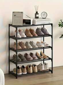 多层鞋架，独立式鞋柜，易于组装，适用于出租房、玄关、走廊、卧室、浴室、办公室、客厅、学校宿舍等场所，简易储物架，便携式鞋架 - 彩色 - 查看 6